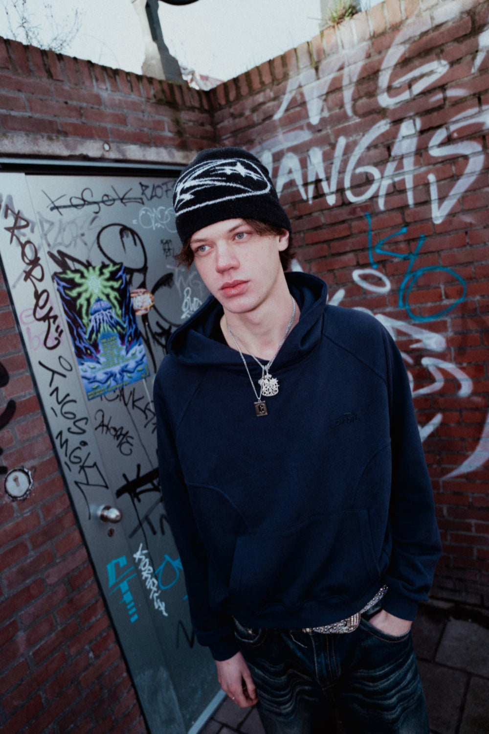 ORBIT HOODIE ''NAVY BLUE''